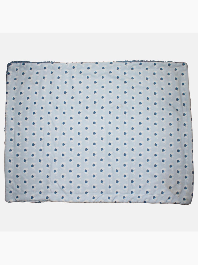 Tom Kids - Plaid doux à motifs petits éléphants Bleu - Kiabi