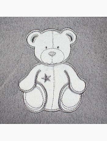 Tom Kids - Plaid doux avec motif ourson -