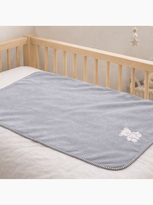 Tom Kids - Plaid doux avec motif ourson - Kiabi