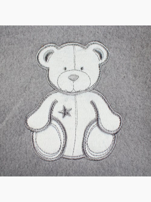 Tom Kids - Plaid doux avec motif ourson - Kiabi