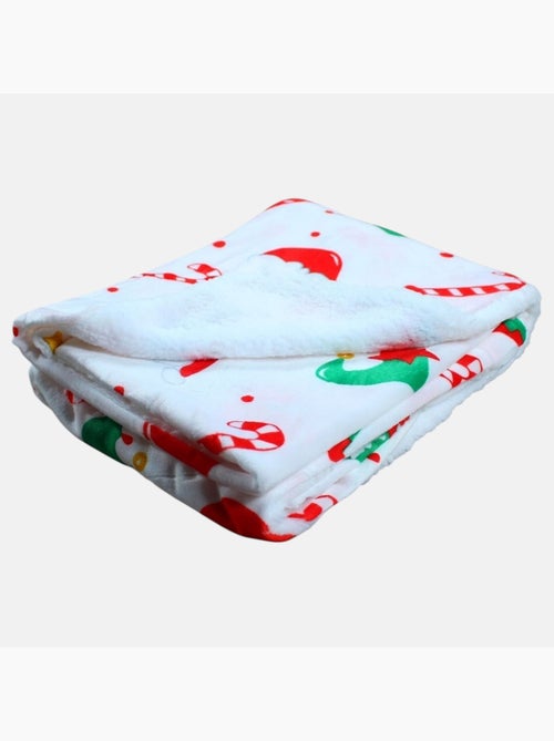 Tom Kids - Plaid doux enfant à motifs de Noël - Kiabi