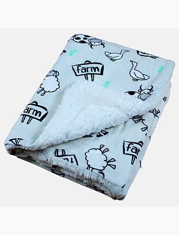 Tom Kids - Plaid doux et confortable motifs ferme