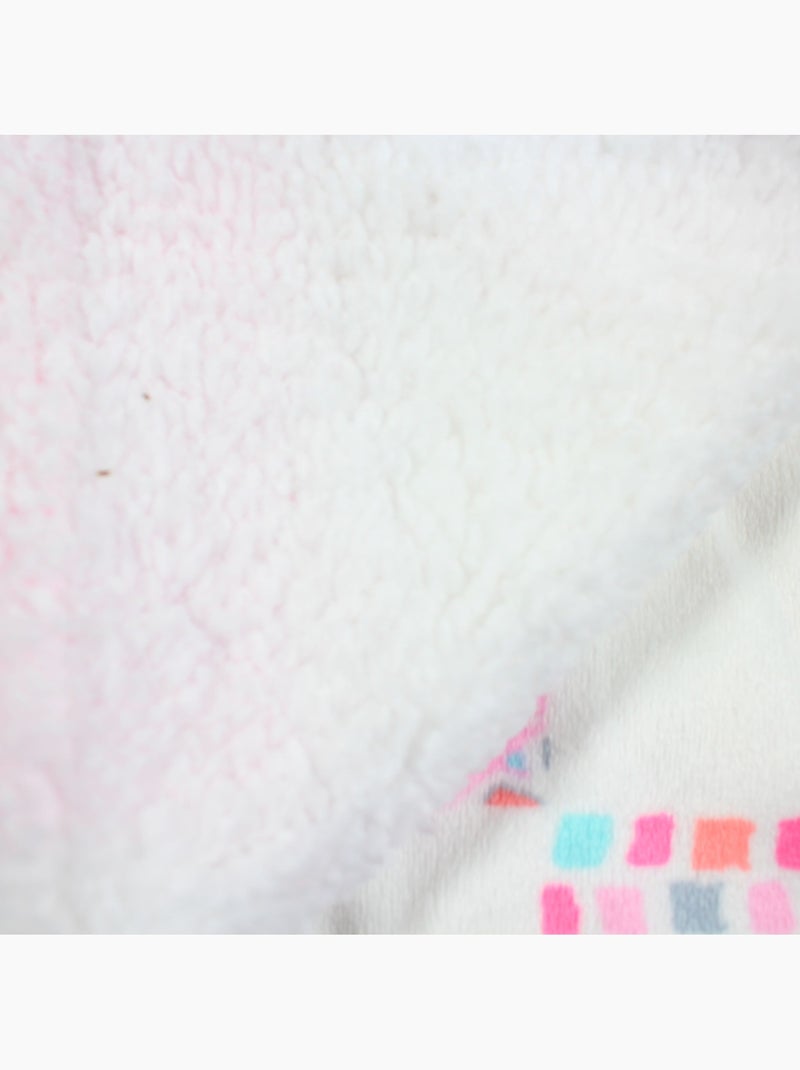 Tom Kids - Plaid doux et confortable motifs roses Rose - Kiabi