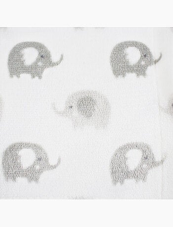 Tom Kids - Plaid doux pour bébé à motifs éléphants
