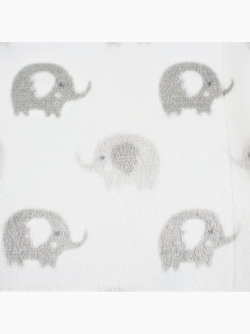 Tom Kids - Plaid doux pour bébé à motifs éléphants - Kiabi