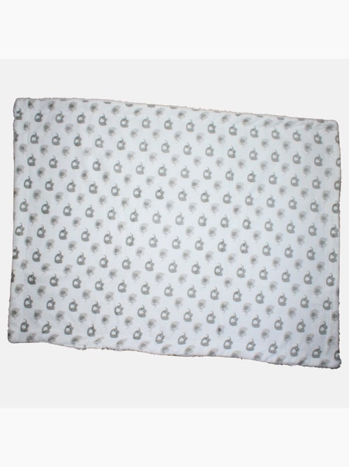 Tom Kids - Plaid doux pour bébé à motifs éléphants - Kiabi