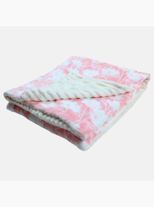 Tom Kids - Plaid doux pour fille à motifs floraux - Kiabi
