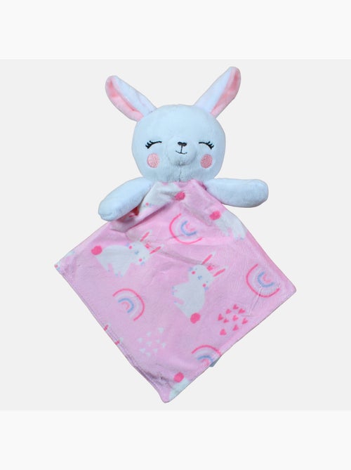 Tom Kids - Plaid doux pour fille avec doudou lapin - Kiabi