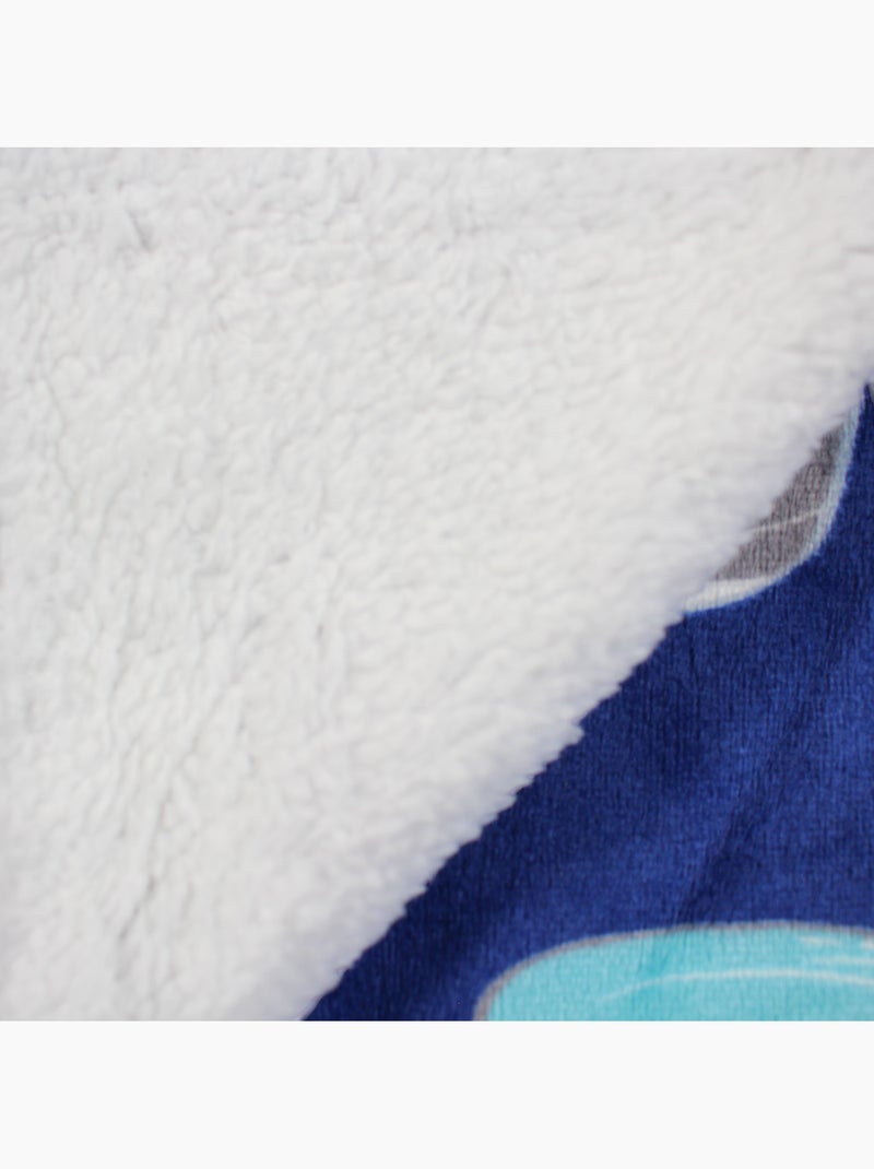 Tom Kids - Plaid doux pour garçon à motifs baleines Bleu - Kiabi