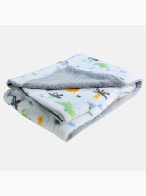 Tom Kids - Plaid doux pour petit garçon à motifs dinosaures - Kiabi