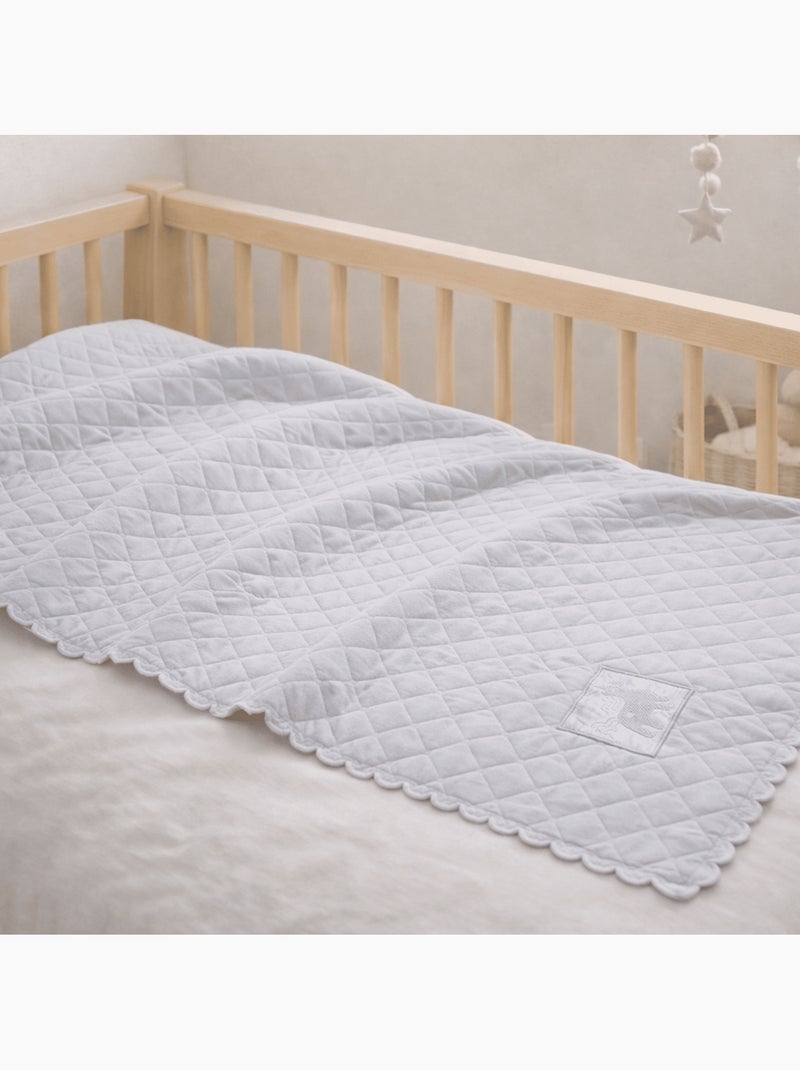 Tom Kids - Plaid enfant avec brodrie cerf Gris - Kiabi