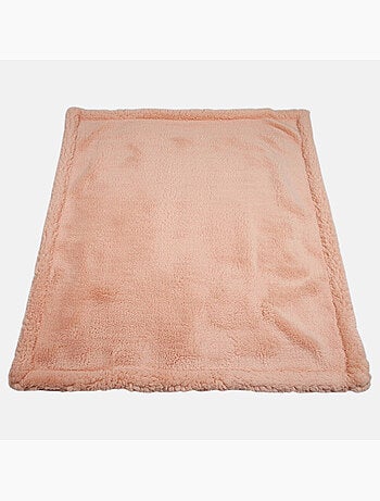 Tom kids - plaid polaire doux à motifs étoiles et couronnes 75 x 150 cm