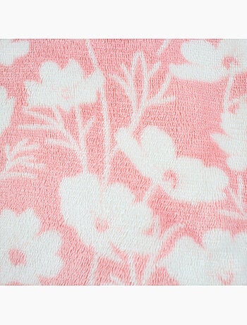 Tom kids - plaid polaire doux à motifs floraux 75 x 150 cm