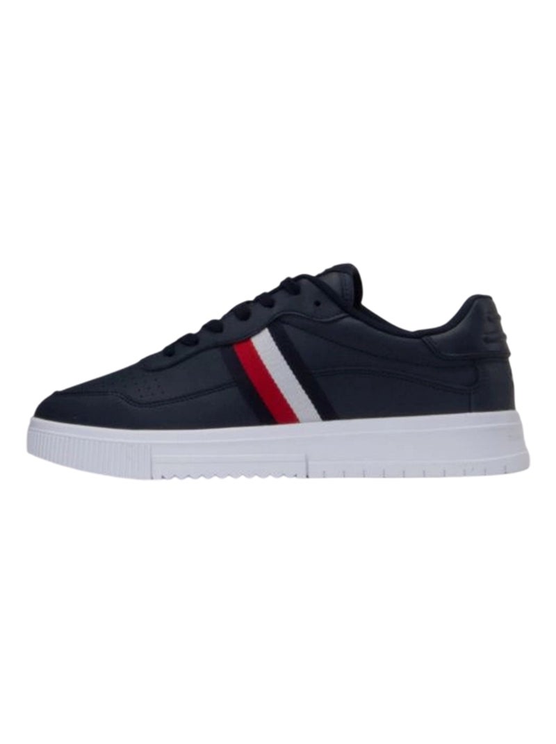 Tommy Hilfiger - Baskets style À rayures SUPERCUP Bleu marine - Kiabi