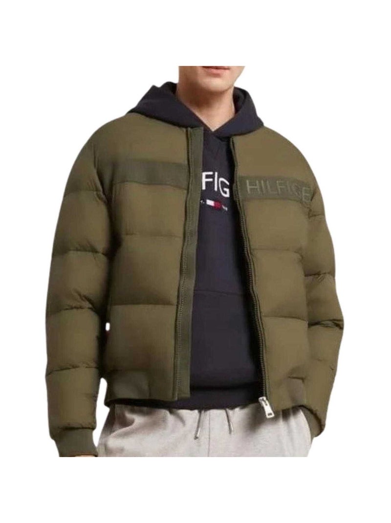 Tommy Hilfiger - Blouson aviateur Vert kaki - Kiabi