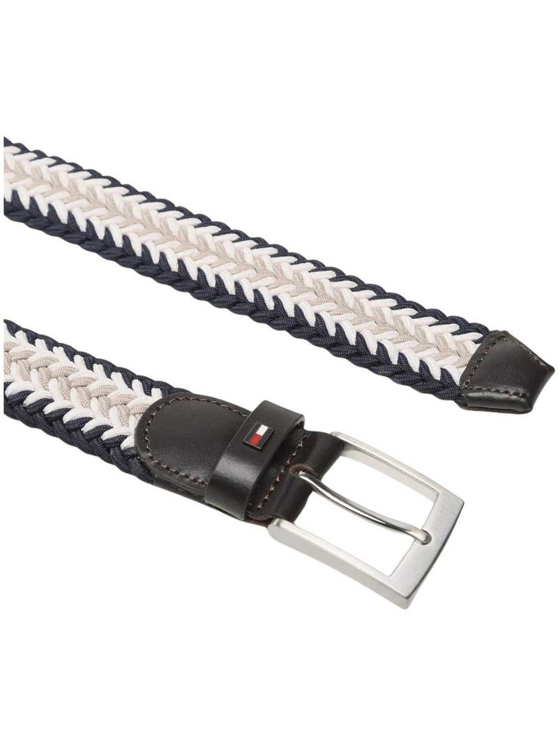 Tommy Hilfiger - Ceinture motif/style Tressé Bleu marine - Kiabi