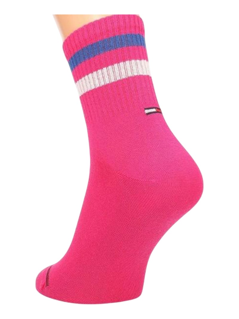 Tommy Hilfiger - Chaussettes Blanc Rose - Kiabi