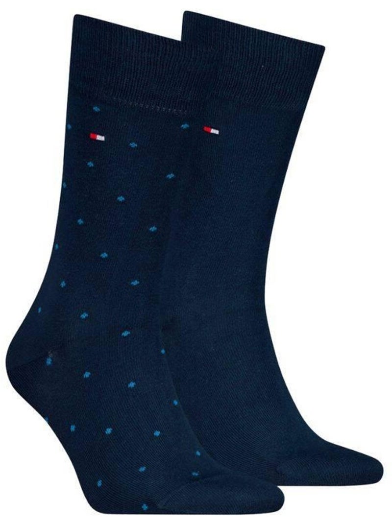 Tommy Hilfiger - Chaussettes motif/style à pois Bleu marine - Kiabi