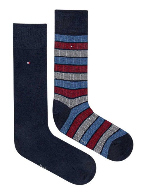Tommy Hilfiger - Chaussettes motif/style blocs de couleurs - Kiabi Tommy Hilfiger - Chaussettes motif/style blocs de couleurs - Kiabi
