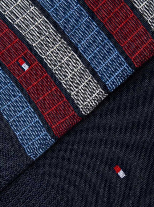 Tommy Hilfiger - Chaussettes motif/style blocs de couleurs - Kiabi Tommy Hilfiger - Chaussettes motif/style blocs de couleurs - Kiabi