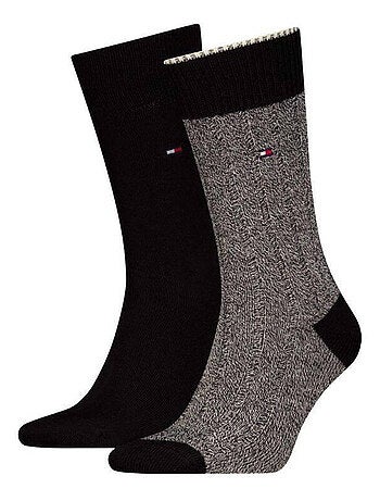 Tommy Hilfiger - Chaussettes motif/style Détail contrasté