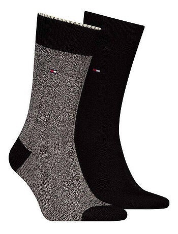 Tommy Hilfiger - Chaussettes motif/style Détail contrasté