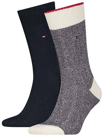 Tommy Hilfiger - Chaussettes motif/style Détail contrasté