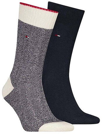 Tommy Hilfiger - Chaussettes motif/style Détail contrasté
