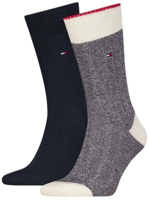 Tommy Hilfiger - Chaussettes motif/style Détail contrasté - Kiabi