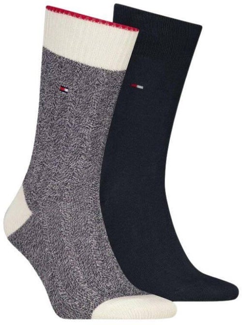 Tommy Hilfiger - Chaussettes motif/style Détail contrasté - Kiabi