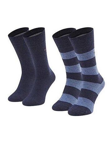 Tommy Hilfiger - Chaussettes motif/style Détail contrasté