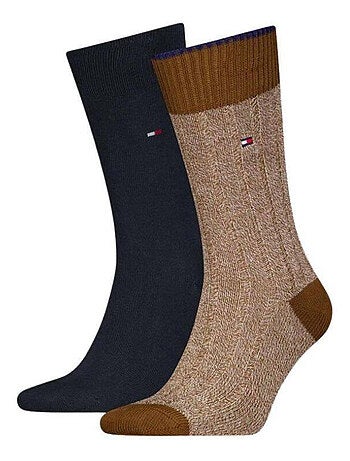 Tommy Hilfiger - Chaussettes motif/style Détail contrasté
