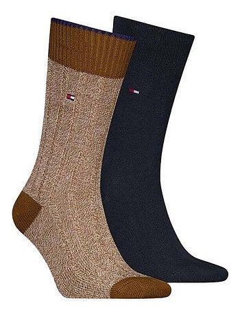 Tommy Hilfiger - Chaussettes motif/style Détail contrasté