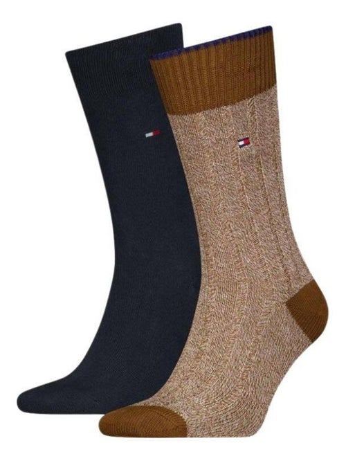 Tommy Hilfiger - Chaussettes motif/style Détail contrasté - Kiabi