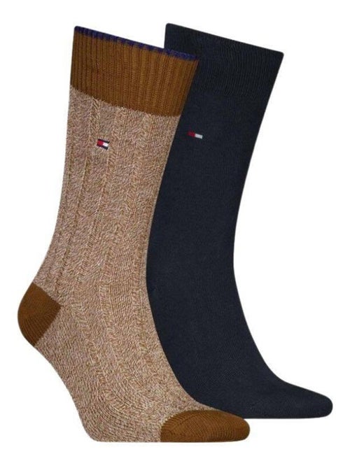 Tommy Hilfiger - Chaussettes motif/style Détail contrasté - Kiabi