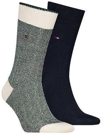 Tommy Hilfiger - Chaussettes motif/style Détail contrasté