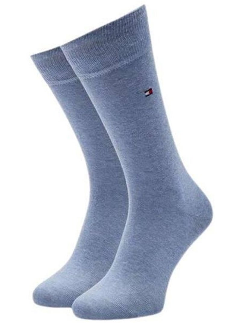 Tommy Hilfiger - Chaussettes motif/style Logo brodé Bleu Bleu marine - Kiabi