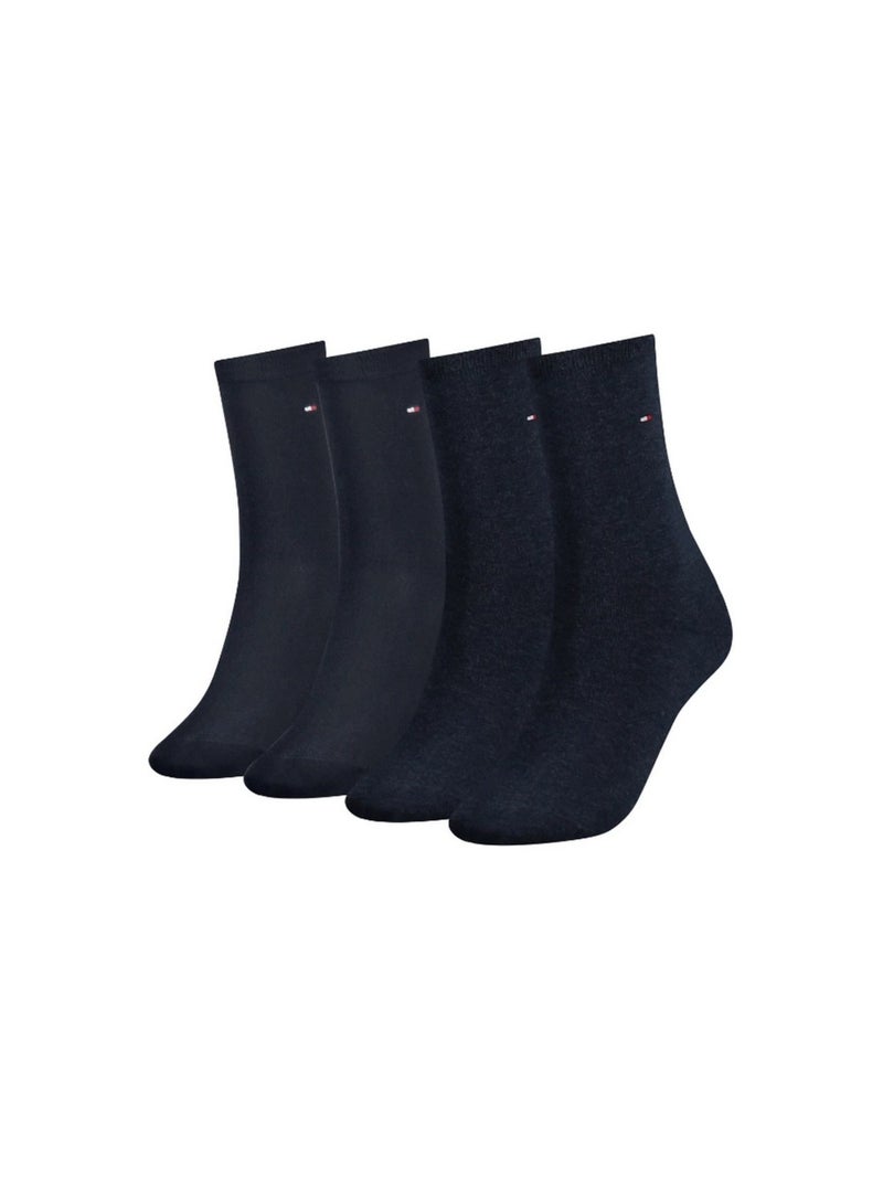 Tommy Hilfiger - Chaussettes motif/style Logo brodé Bleu marine - Kiabi