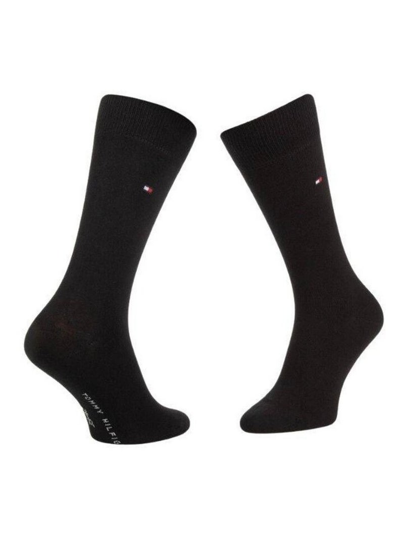 Tommy Hilfiger - Chaussettes motif/style Logo brodé Marine/Rouge - Kiabi