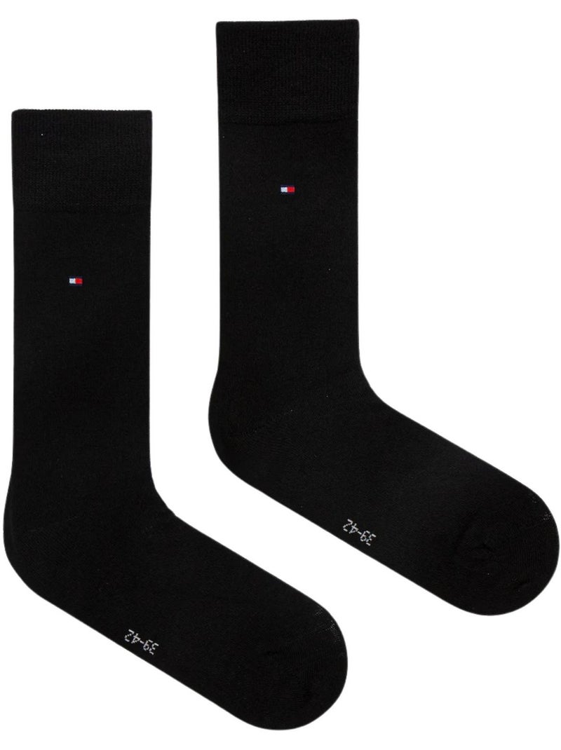 Tommy Hilfiger - Chaussettes motif/style Logo brodé Noir - Kiabi