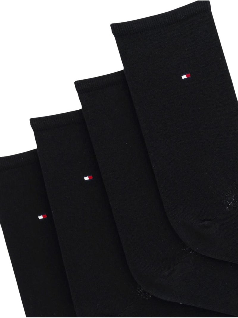 Tommy Hilfiger - Chaussettes motif/style Logo brodé Noir - Kiabi