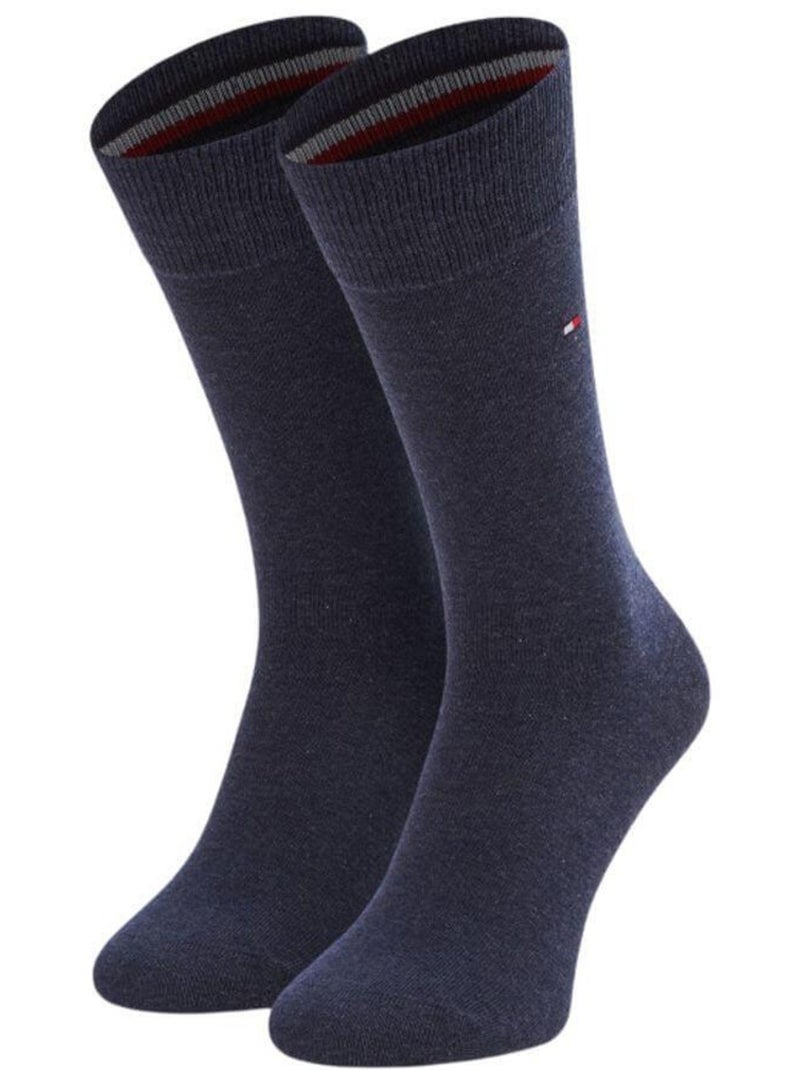 Tommy Hilfiger - Chaussettes motif/style losange Bleu marine - Kiabi