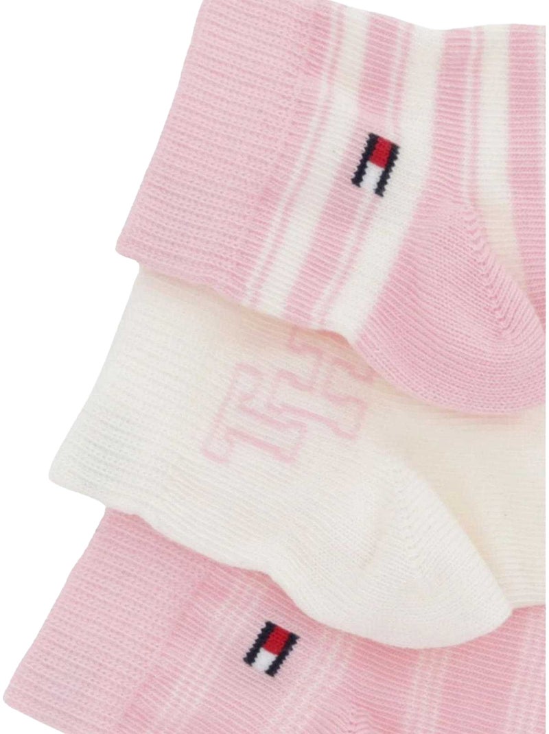 Tommy Hilfiger - Chaussettes motif/style rayé - Bébé Rose - Kiabi