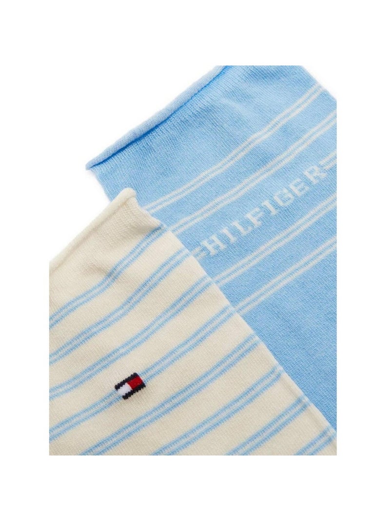 Tommy Hilfiger - Chaussettes motif/style rayé Bleu - Kiabi