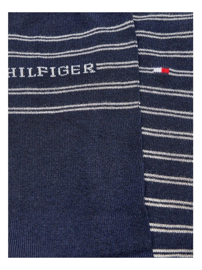 Tommy Hilfiger - Chaussettes motif/style rayé Bleu marine - Kiabi