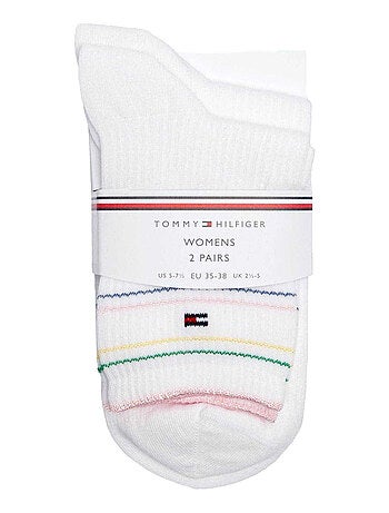 Tommy Hilfiger - Chaussettes motif/style rayures contrastées