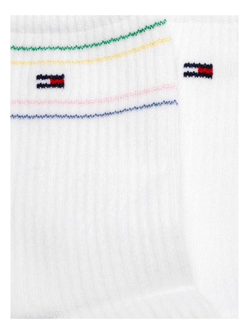 Tommy Hilfiger - Chaussettes motif/style rayures contrastées Blanc - Kiabi