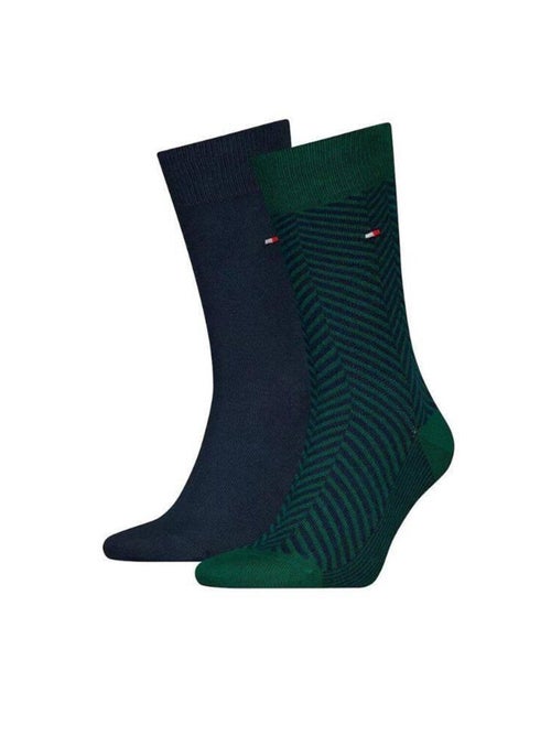 Tommy Hilfiger - Chaussettes motif/style rayures contrastées - Kiabi