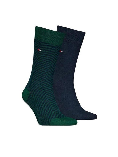 Tommy Hilfiger - Chaussettes motif/style rayures contrastées - Kiabi