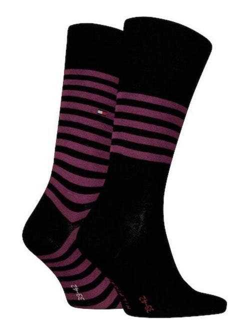 Tommy Hilfiger - Chaussettes motif/style rayures contrastées - Kiabi Tommy Hilfiger - Chaussettes motif/style rayures contrastées - Kiabi